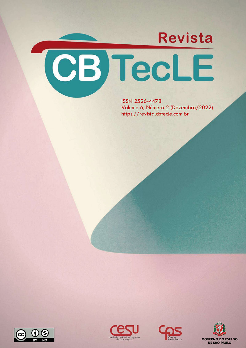 					View Vol. 6 No. 2 (2022): Revista CBTecLE
				